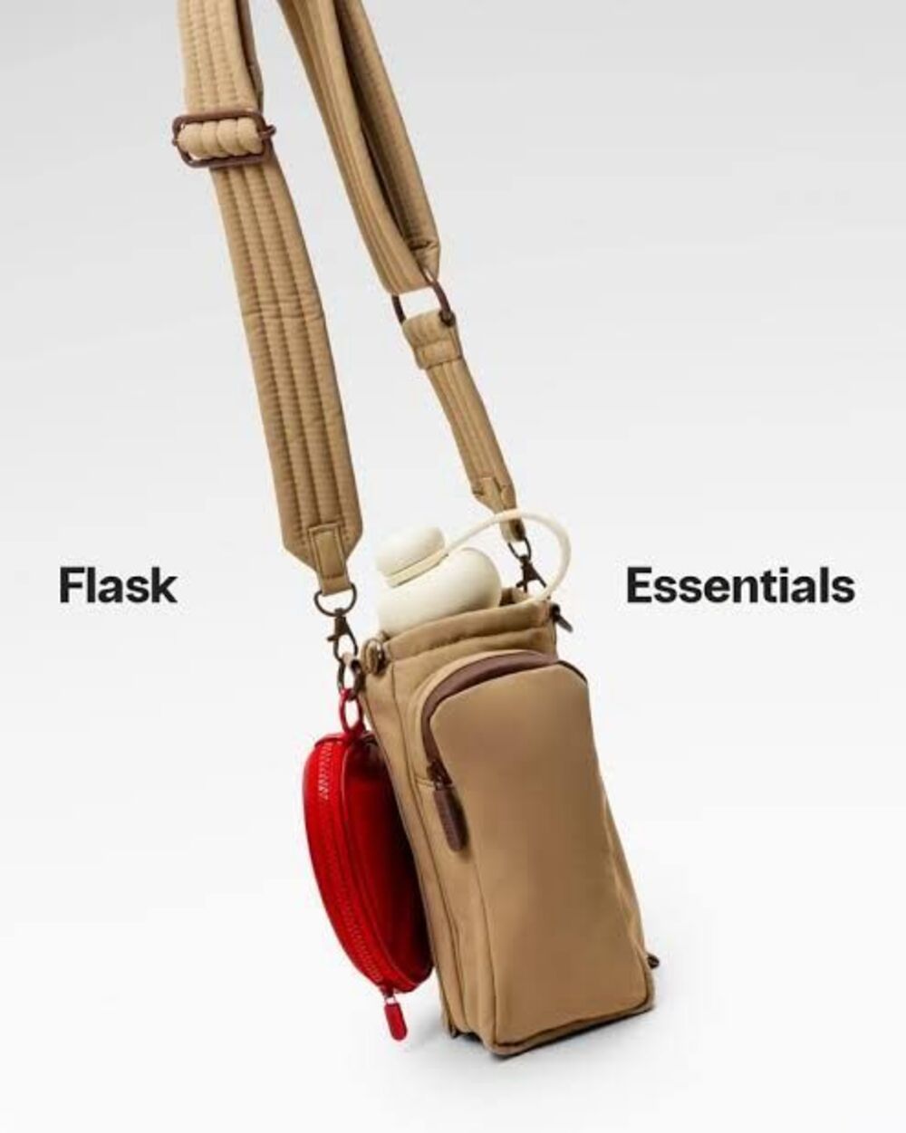 Sunnies Studios Flask Sling, a lightweight nylon crossbody carrier designed to h